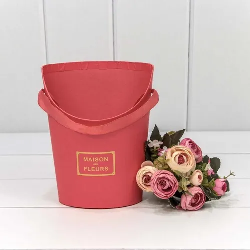 Коробка для цветов ваза 15.5х12х19 см 'Maison des fleurs' Коралловый 447051