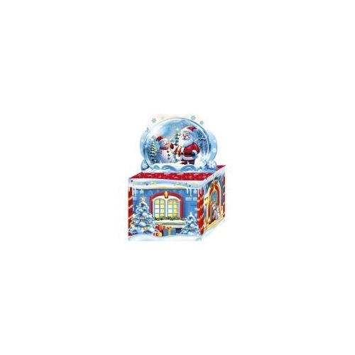 Коробка картонная для сладких подарков 14.5*10*12 см Снежный шар 0.8 кг