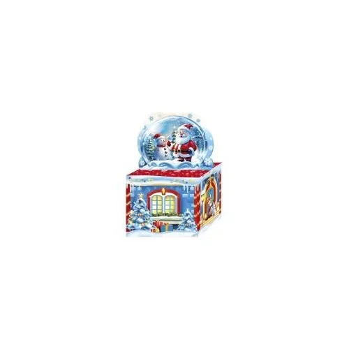 Коробка картонная для сладких подарков 14.5*10*12 см Снежный шар 0.8 кг