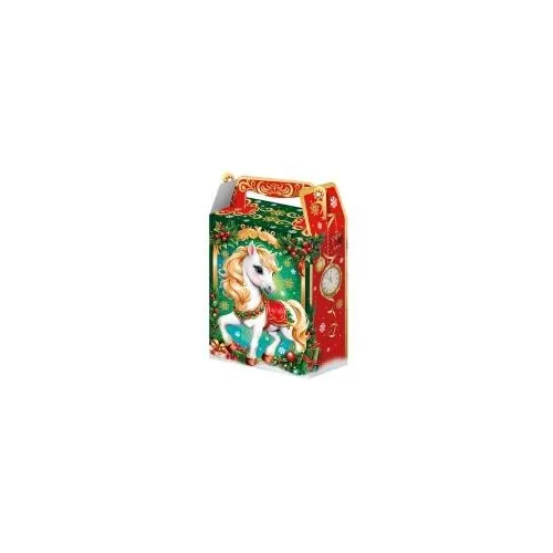 Коробка картонная для сладких подарков 14*8*19.5 см Огоньки 1 кг