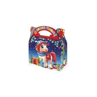 Коробка картонная для сладких подарков 22*9*20 см Озорник 1.5 кг