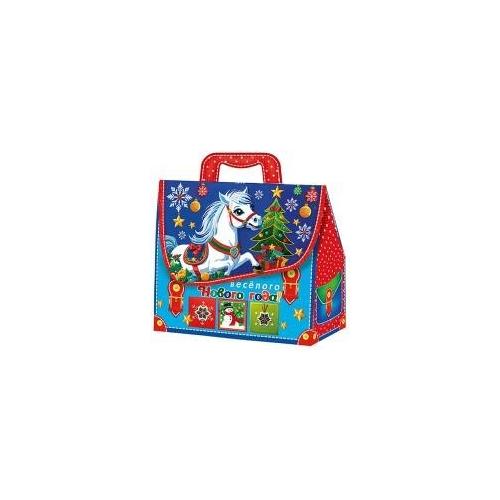 Коробка картонная для сладких подарков 23*10.5*21.5 см Портфельчик детский 1.5 кг