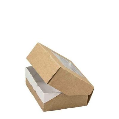 Коробка самосборная 10*8*3.5 см Крафт с окном Цена за 1 коробку 516731