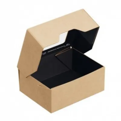 Коробка самосборная 10*8*4 см Крафт с окном 516733