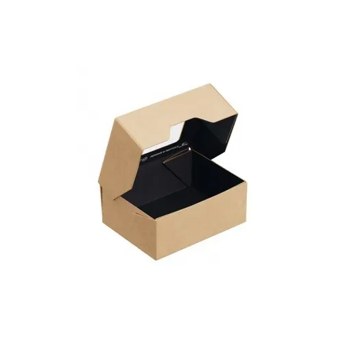 Коробка самосборная 10*8*4 см Крафт с окном 516733