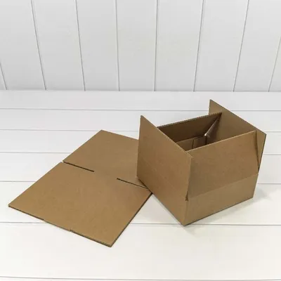 Коробка самосборная 20*20*7 см Из гофрокартона 441290