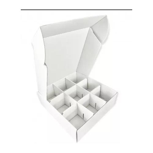 Коробка самосборная 22*24*7 см Белый с разделителями 517771