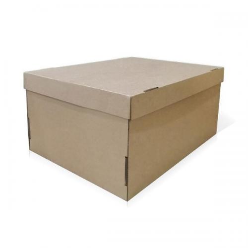 Коробка самосборная 32*26*17 см Бурый крышка/дно Для хранения 540678
