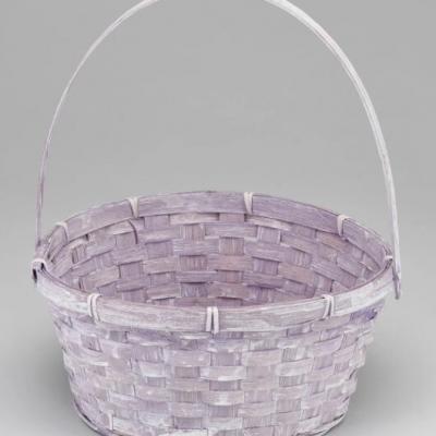Корзина плетеная (бамбук) 26*12*30 см Свело-фиолетовый 50005