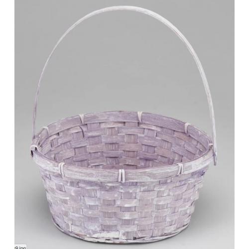 Корзина плетеная (бамбук) 26*12*30 см Свело-фиолетовый 50005