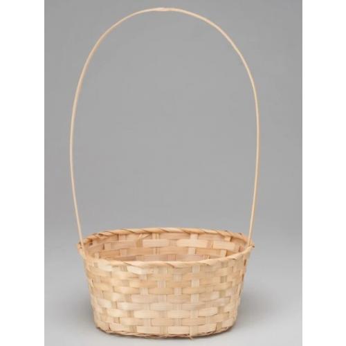 Корзина плетеная (бамбук) 30*22*Н13/49 см Натуральный 50007