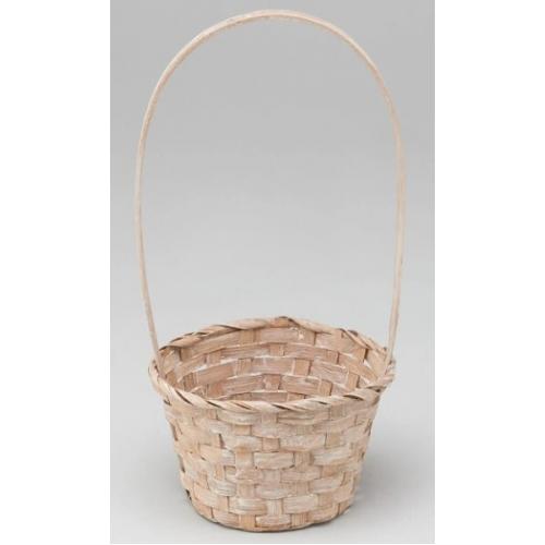 Корзина плетеная (бамбук) D13*H9.5/28 см Коричневый 50017