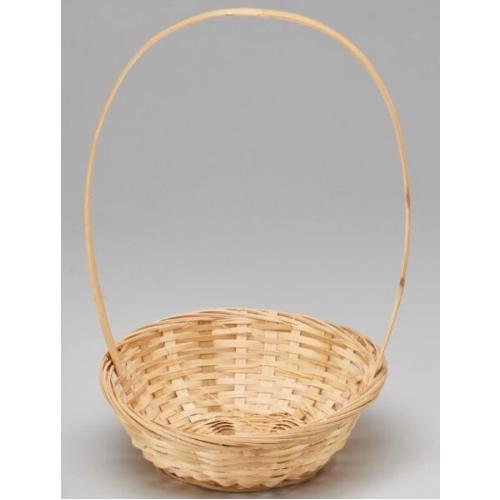 Корзина плетеная (бамбук) D19*H5/31 см Натуральный 50024
