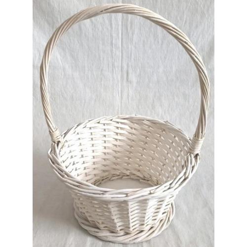 Корзина плетеная (ива) 25*25*13*35 см Белый 50036