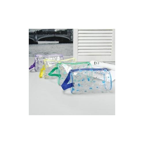 Косметичка банная на молнии 21*12*11 см 'Сердечки' 1 ручка цвет микс 130769