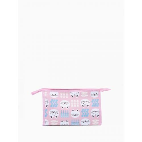 Косметичка на молнии розовая 574601