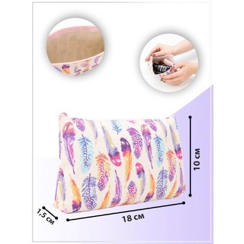 Косметичка, отдел на молнии, цвет разноцветный 578716