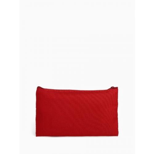 Косметичка-пенал на молнии бордовая 574304