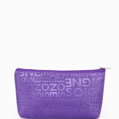 Косметичка-пенал на молнии, маленькая, с буквами, фиолетовая 574668