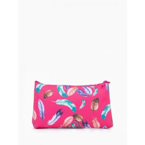 Косметичка-пенал на молниималиновая/разноцветная 574600