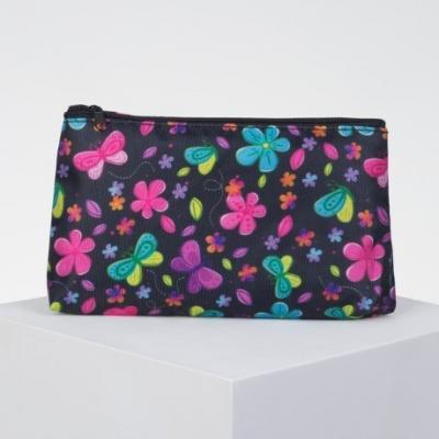 Косметичка простая отдел на молнии фиолетовый 579760