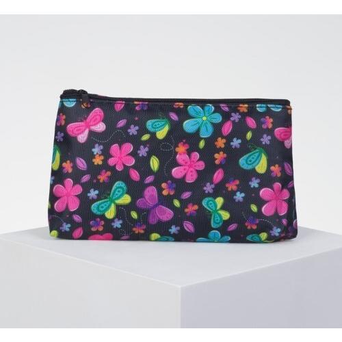 Косметичка простая отдел на молнии фиолетовый 579760