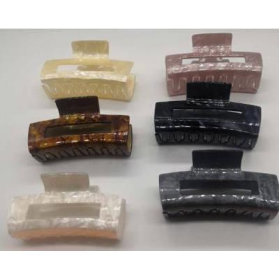 Краб для волос 7,5 см мраморный перламутр 13149