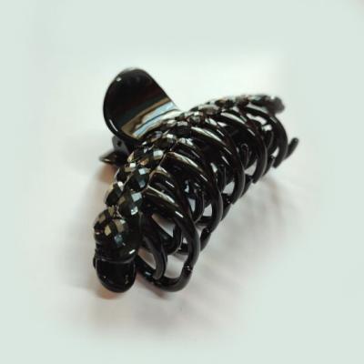 Краб для волос Чёрный со стразами (Цена за штуку)  13922