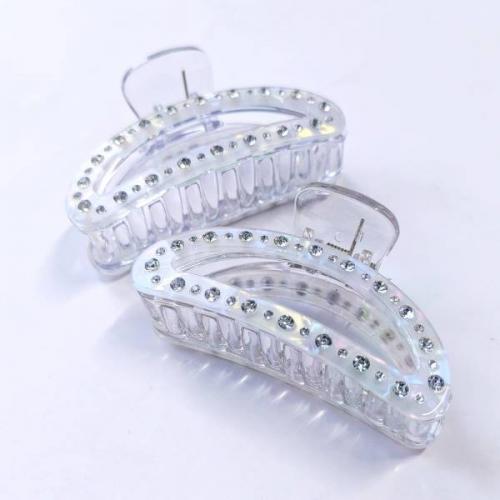 Краб для волос Полукруг со стразами (9 см) 138342