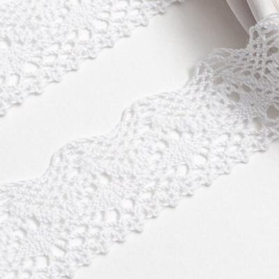 Кружево хлопковое 2.5 см*5 ярд Белый 172187