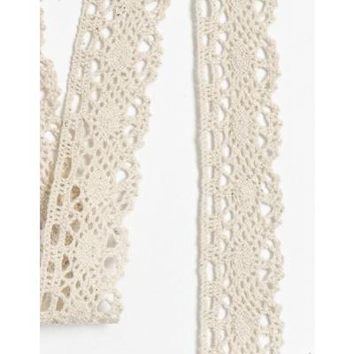 Кружево хлопковое 3 см*10 ярд Бежевый 172188