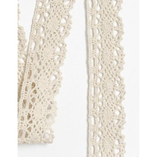 Кружево хлопковое 3 см*10 ярд Бежевый 172188