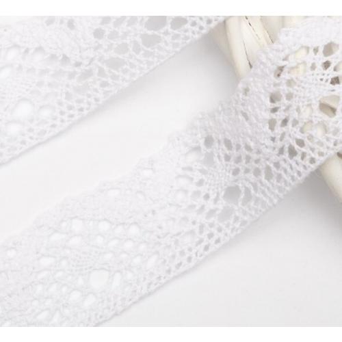 Кружево хлопковое 3 см*5 ярд Белый 172190