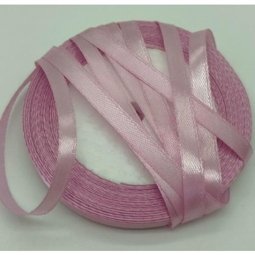 Лента атласная сатин 0.6 см*25 Y Розовый ирис 50188