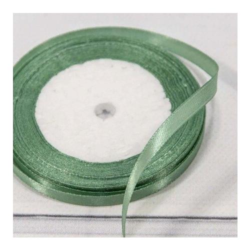 Лента атласная сатин 0.6 см*25 Y Серая спаржа 562-6/93