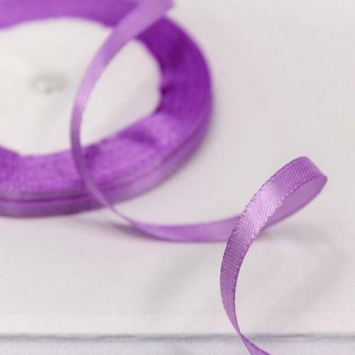 Лента атласная сатин 0.6 см*25 Y Сиреневый 562-6/113