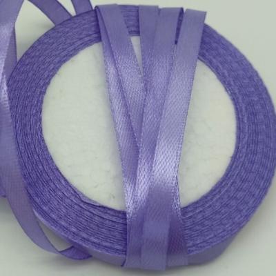 Лента атласная сатин 0.6 см*25 Y Светлый ирис 50193