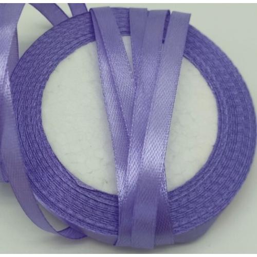 Лента атласная сатин 0.6 см*25 Y Светлый ирис 50193