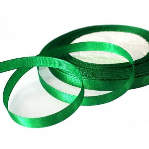Лента атласная сатин 0.6 см*25 Y Зеленый 562-6/19