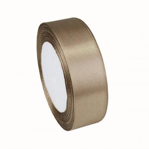 Лента атласная сатин 0.6 см*25 Y Золотой 06/60