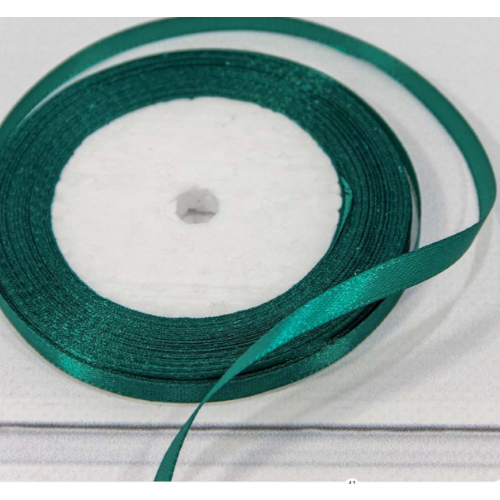 Лента атласная сатин 0.6см*25Y Темно-бирюзовый 562-6/96