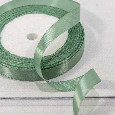 Лента атласная сатин 12 мм*25 Y Серая спаржа 562-12/93