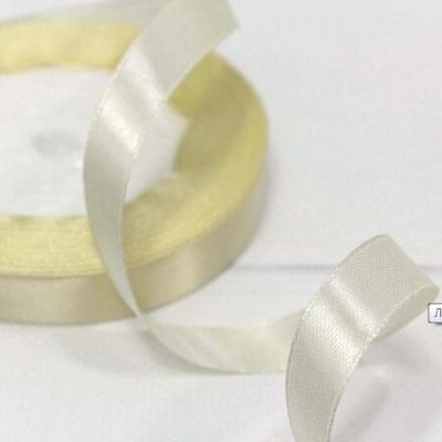 Лента атласная сатин 1.2 см*25 Y Кремовый 562-12/50