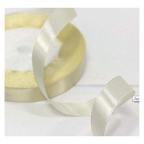 Лента атласная сатин 1.2 см*25 Y Кремовый 562-12/50