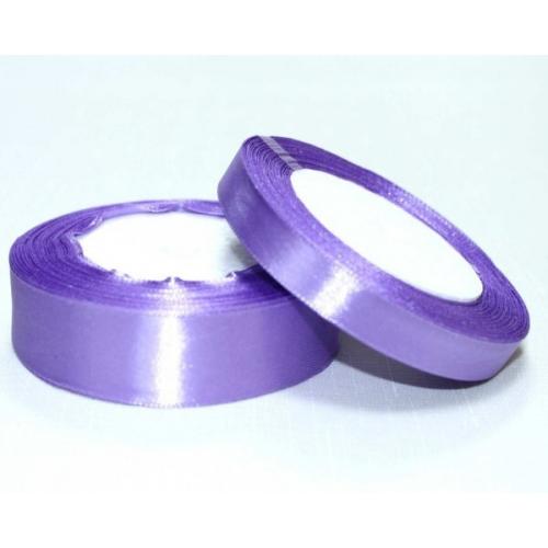 Лента атласная сатин 1.2 см*25 Y Сиреневый 12/21