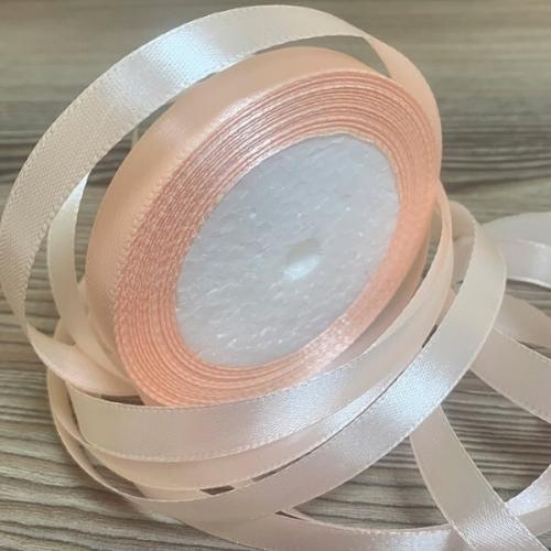 Лента атласная сатин 1.2 см*25 Y Телесный 12/06