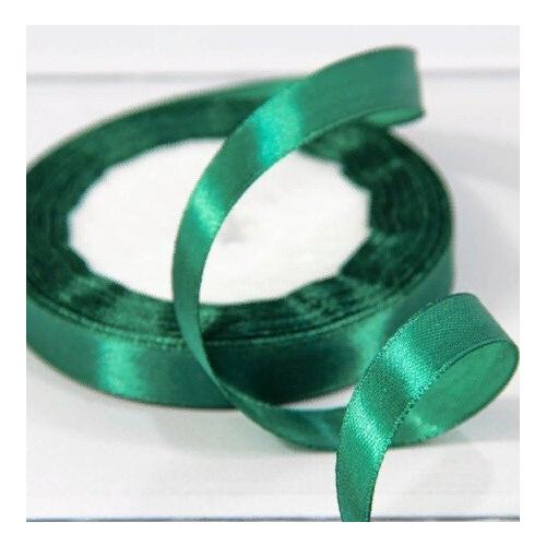 Лента атласная сатин 1.2 см*25 Y Темно-бирюзовый 562-12/96