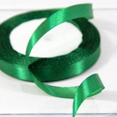 Лента атласная сатин 1.2 см*25 Y Темно-зеленый 12/56