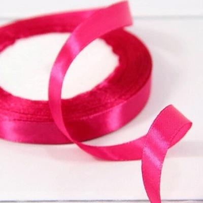 Лента атласная сатин 1.2 см*25 Y Вишневый 562-12/72