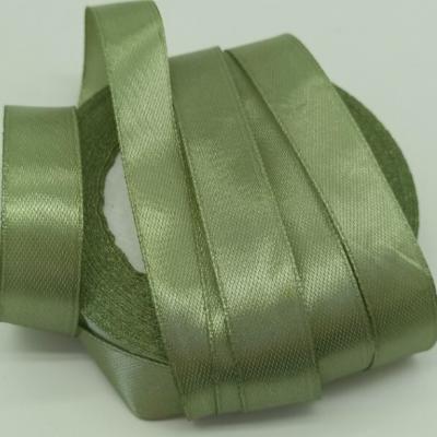 Лента атласная сатин 1.5 см*25 Y Зеленый мох 50189